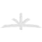 Ekena Millwork Davenport Architectural Grade PVC Gable Bracket, 96"W x 36"H x 6"D x 6"F, 9/12 Pitch GBP096X36X0606DAV00 - alternate 2